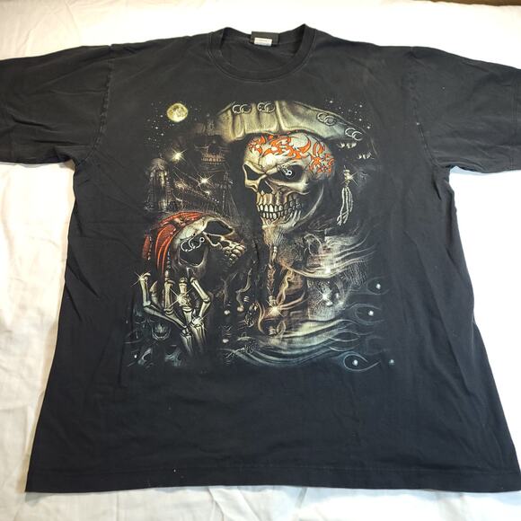 Jays Rock Graphic Crew Neck Short Sleeve Shirt Mens Size Extra Large XL Black - Picture 2 of 11